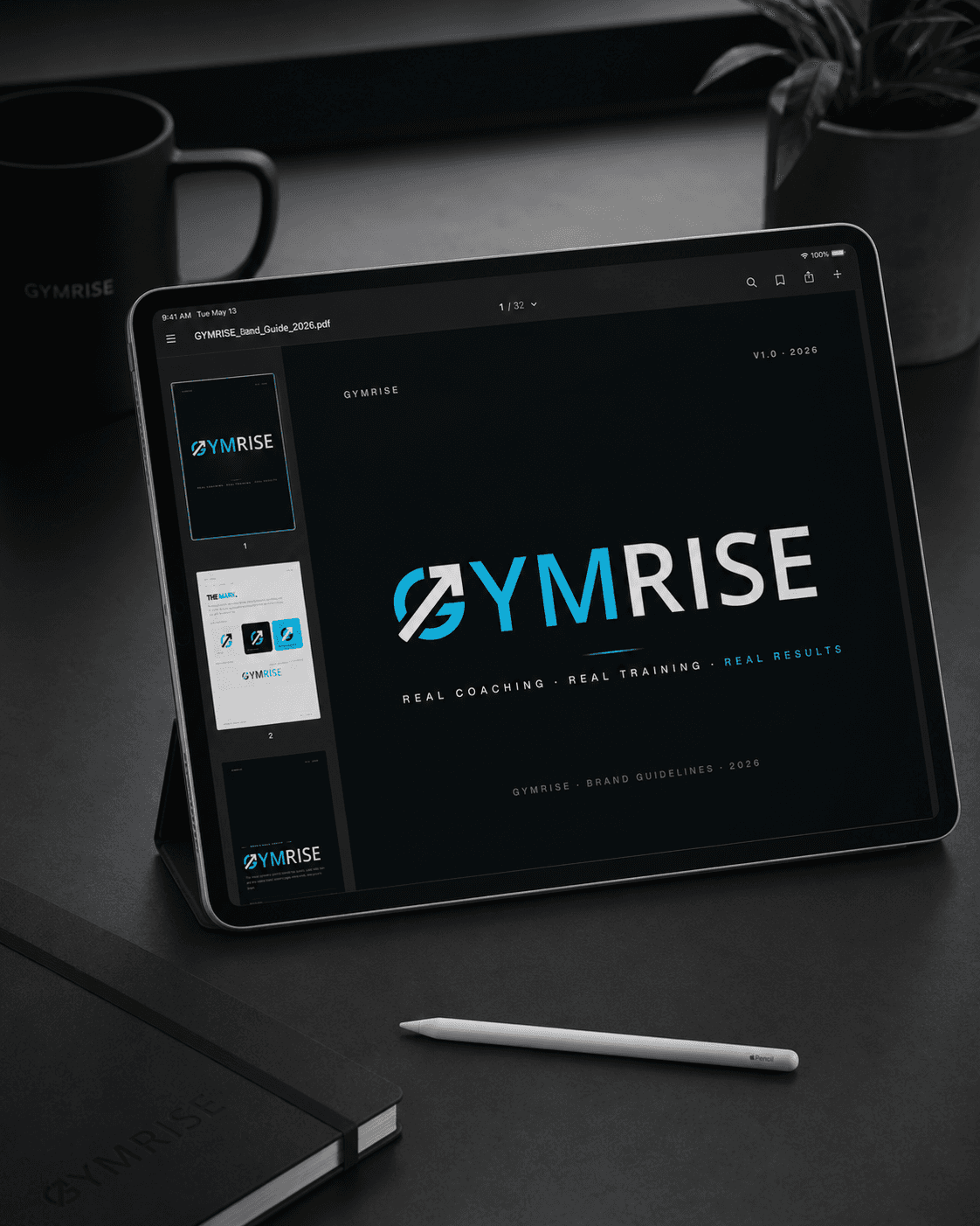GYMRISE — Brand Kit · Digital System