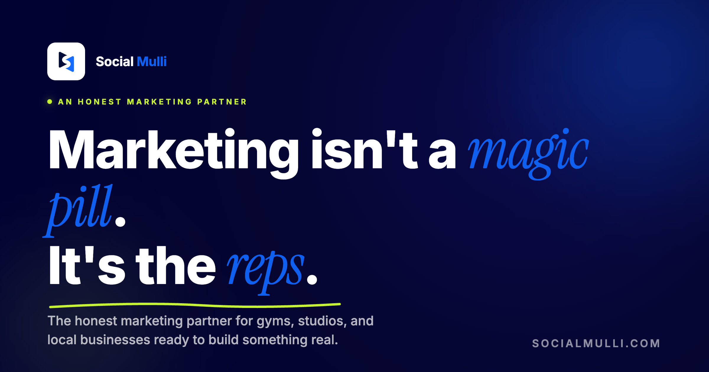 Social Mulli — brand positioning card